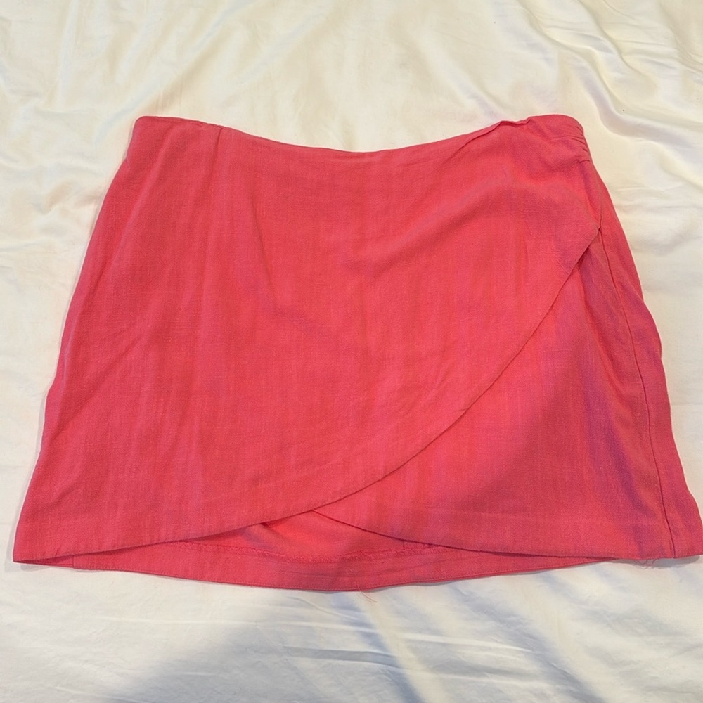 ASOS linen wrap front mini skirt - Picture 5 of 6